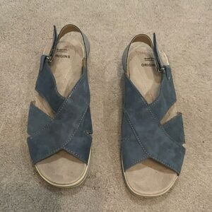 Earth Origins Women's Slate Blue Sandals